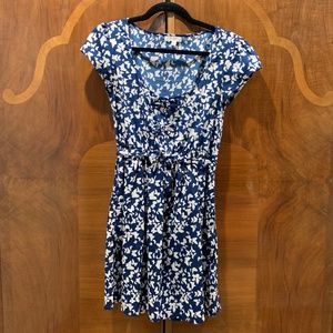 love, Fire blue and white butterfly dress